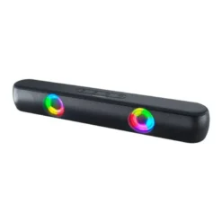 BARRA DE SONIDO Q-CONNECT BLUETOOTH CON ILUMINACION LED Y CONTROL DE VOLUMEN COLOR NEGRO