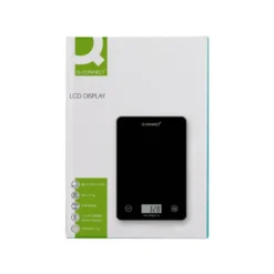 BASCULA PRECISION Q-CONNECT DIGITAL CON PANTALLA LCD PRECISION 1 GR CAPACIDAD DE 5 GR A 5 KG 200X135X16MM