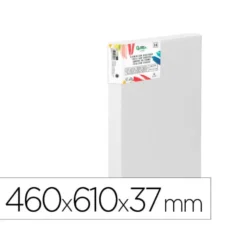 BASTIDOR 3D EXTRAGRUESO LIDERPAPEL 12P GRAPADO PARTE TRASERA ALGODON 100% 46X61 CM GRAMAJE 380G/M2 CERTIFICADO