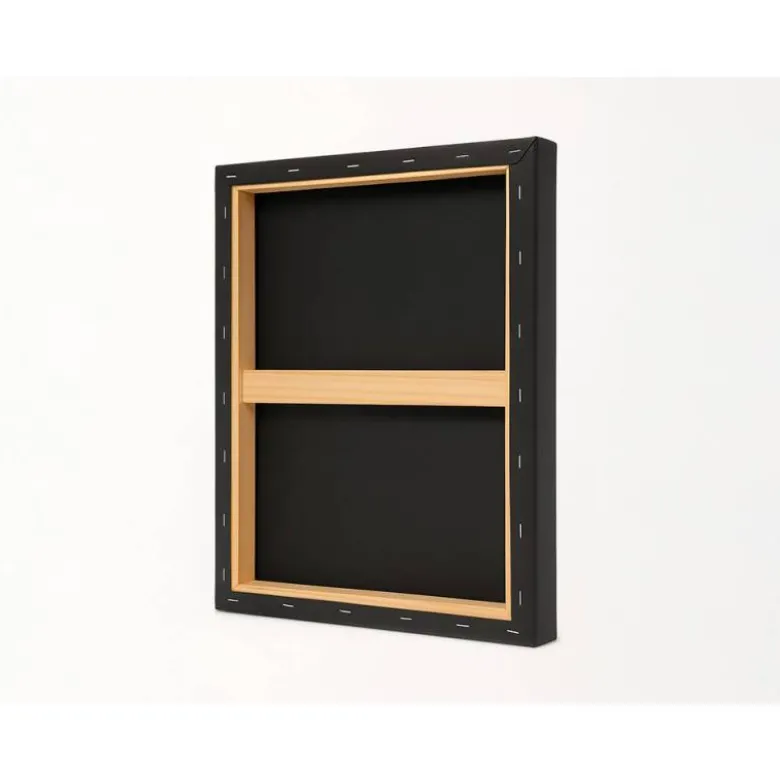 BASTIDOR NEGRO LIDERPAPEL 4P LIENZO GRAPADO PARTE TRASERA ALGODON 100% 22X33 CM GRAMAJE 320G/M2 CERTIFICADO FSC