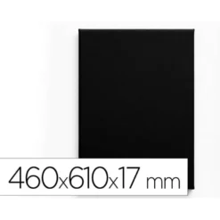 BASTIDOR NEGRO LIDERPAPEL 12P LIENZO GRAPADO PARTE TRASERA ALGODON 100% 46X61 CM GRAMAJE 320G/M2 CERTIFICADO FSC