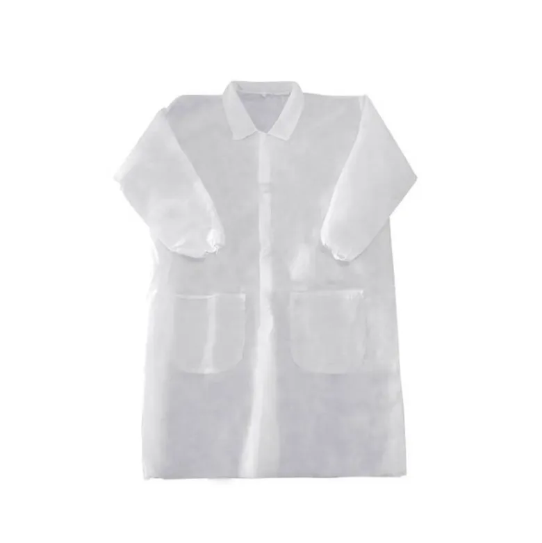 BATA DE LABORATORIO SAFETOP LAB-COAT POLIPROPILENO BLANCO 67X104 CM TALLA L