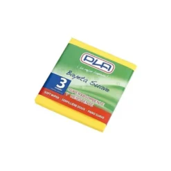 BAYETA MICROFIBRA SUAVE AMARILLA PARA COCINAS Y BAÑOS 40X36 CM PACK DE 3 UNIDADES