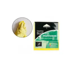 Bayeta Multiusos Amarilla Pack 9 uds 36X40