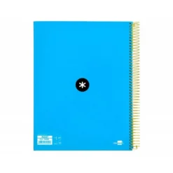 Bloc Antartik A4 Cuadrícula tapa Forrada 120 hojas 100g/m2 Azul 5 bandas color