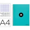 Bloc Antartik A4 Cuadricula 5mm tapa dura 120 hojas 100g/m2 menta 5 bandas color