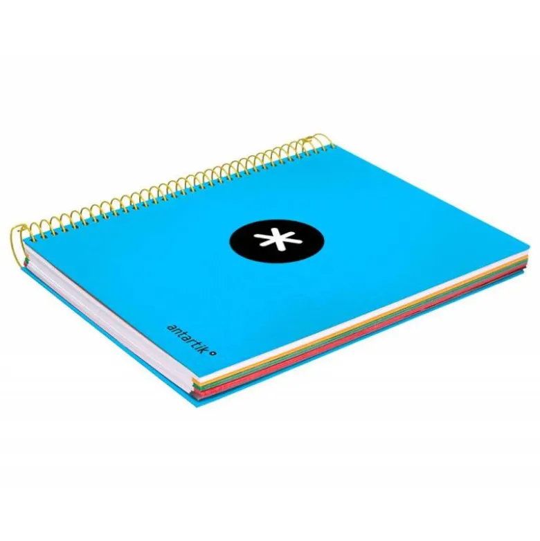 Bloc Espiral Liderpapel A5 serie Antartik azul 120 hojas
