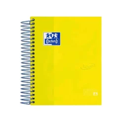 Bloc espiral Oxford Ebook tamaño 8º cuadricula 5mm 120 hojas tapa extradura colores surtidos