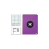 Bloc Antartik Folio Cuadrícula tapa Dura 100g/m2 Violeta con margen