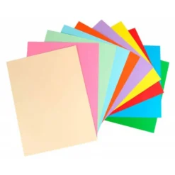 Bloc de cartulinas para trabajos manuales Liderpapel 297x420mm 10 hojas. Colores surtidos