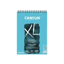 Bloc de Dibujo Acuarela Canson XL DIN A4 30 hojas 300 gr Microperforado Espiral Grano Fino