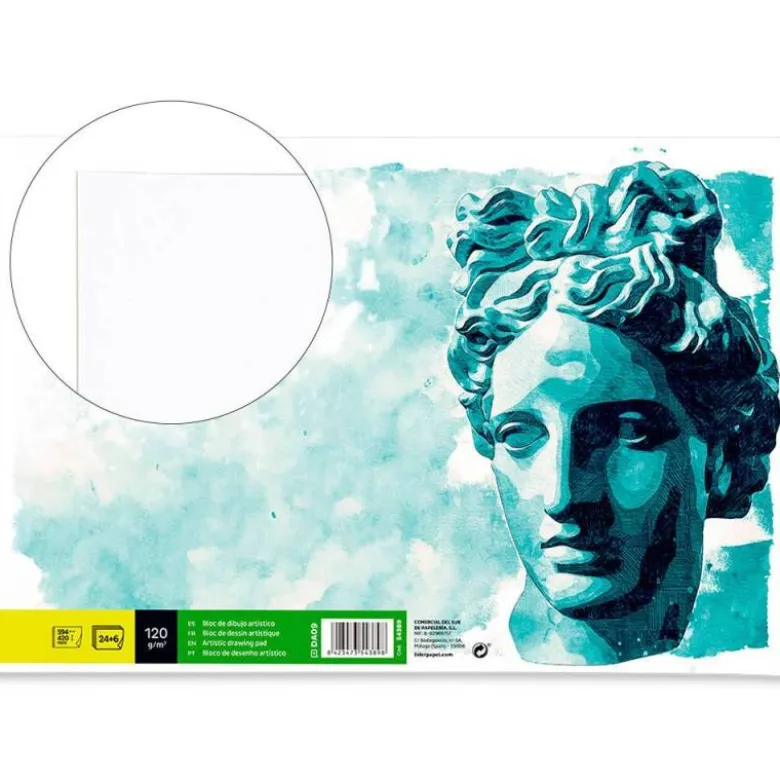 Bloc de dibujo artistico Liderpapel DIN A2 30 hojas 120 gr