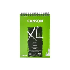Bloc de Dibujo Dessin Canson XL DIN A4 50 hojas 160 gr Microperforado Espiral Grano Fino