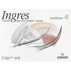 Bloc de dibujo encolado Guarro Ingres 325x460 mm 20 hojas 108 gramos