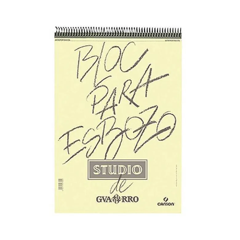 BLOC DE DIBUJO ESBOZO CANSON DIN A4 100 HOJAS 90 GR MICROPERFORADO GRANO FINO