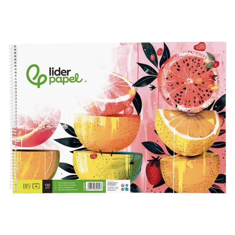 Bloc de dibujo Liderpapel Din A3 20 hojas 130 gr