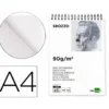 Bloc de dibujo Liderpapel esbozos 210x297mm 100 hojas 90 gr