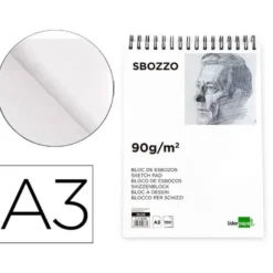 Bloc de dibujo Liderpapel esbozos Din A3 100 hojas 90 gr