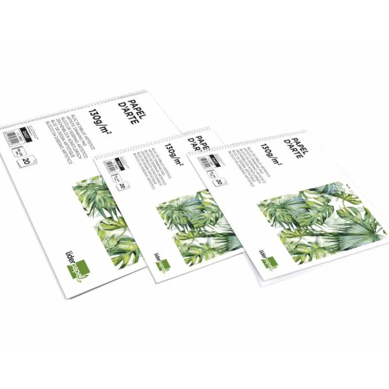 Bloc de dibujo Liderpapel Folio 20 hojas 130 gr