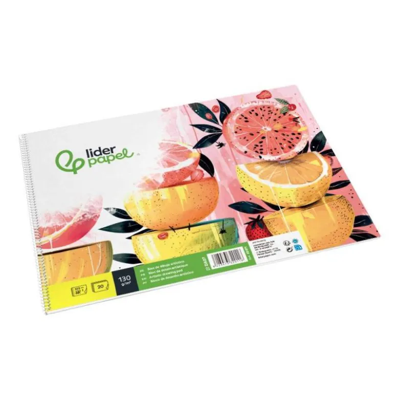 Bloc de dibujo Liderpapel 20 hojas 130 gr