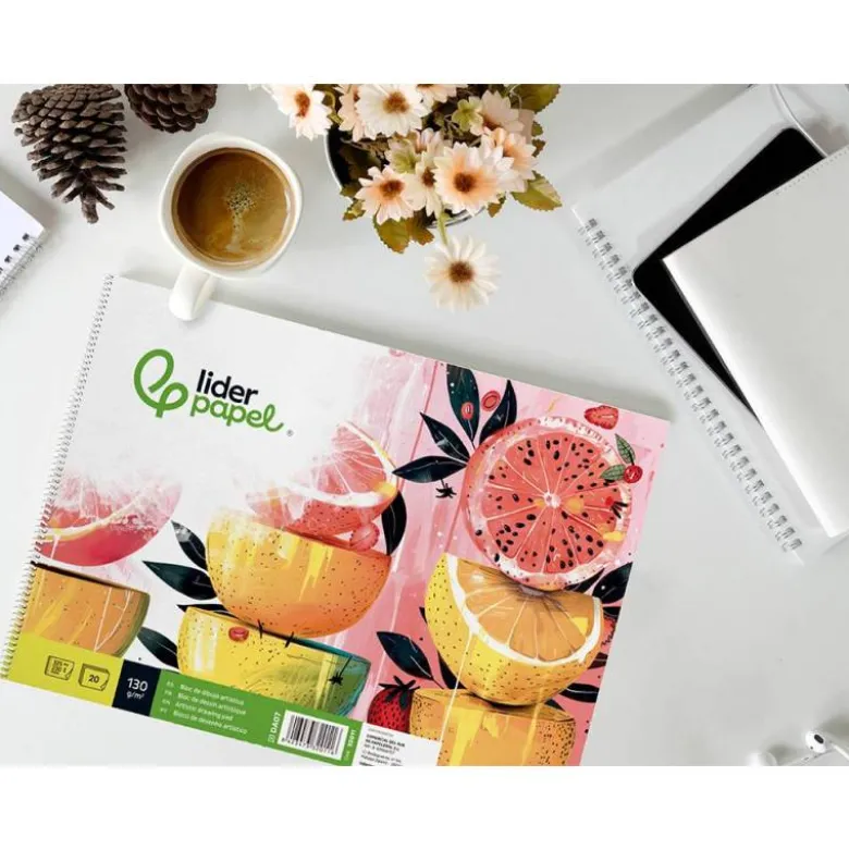 Bloc de dibujo Liderpapel 20 hojas 130 gr