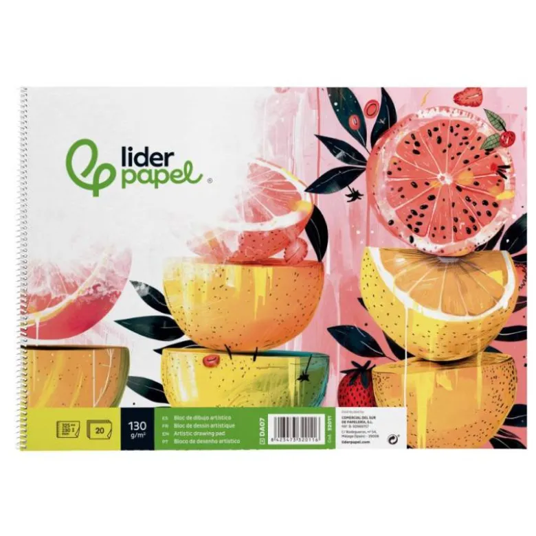 Bloc de dibujo Liderpapel 20 hojas 130 gr