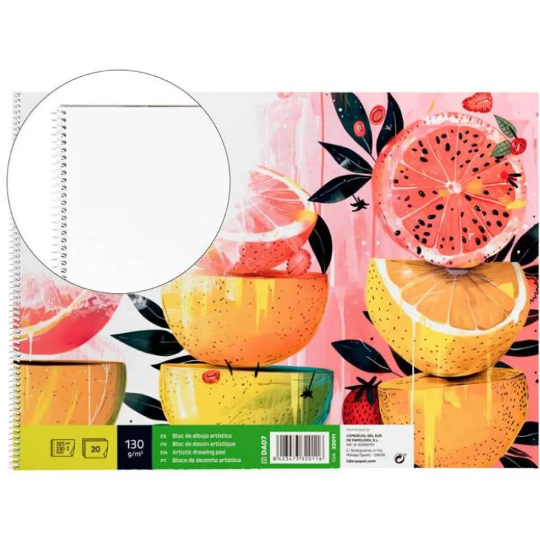 Bloc de dibujo Liderpapel 20 hojas 130 gr