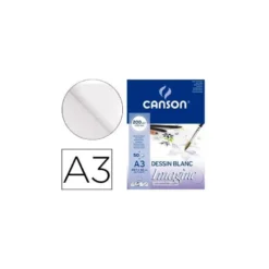 Bloc de Dibujo Multitecnicas Canson DIN A3 50 hojas 200 gr Encolado Liso