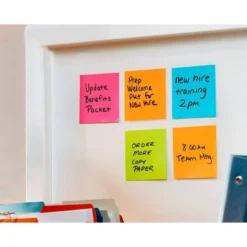 BLOC DE NOTAS ADHESIVAS QUITA Y PON POST-IT SUPER STICKY PLAYFUL 76X76 MM 90H PACK DE 6 UNIDADES