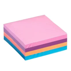 Bloc de notas adhesivas quita y pon q-connect con 320 hojas de 76x76mm