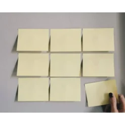 Bloc de notas adhesivas quita y pon q-connect 76x102 mm con 100 hojas color amarillo