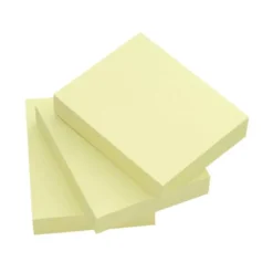 Bloc de notas adhesivas quita y pon q-connect 38x51 mm con 100 hojas color amarillo