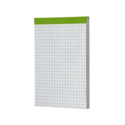 Bloc de notas Din A7 encolado Liderpapel 80 hojas cuadricula 4 mm