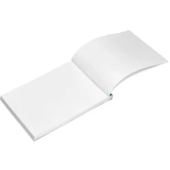 Bloc de notas Din A7 encolado marca Liderpapel liso
