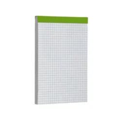 Bloc de notas Din A6 encolado marca Liderpapel 80 hojas cuadricula 4 mm