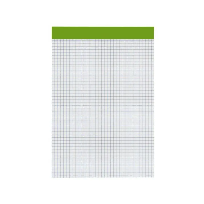 Bloc de notas Din A5 encolado marca Liderpapel cuadricula 4 mm 80 hojas