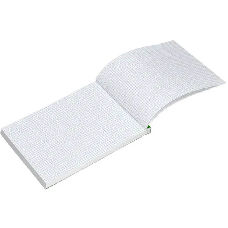 Bloc de notas Din A5 encolado marca Liderpapel cuadricula 4 mm 80 hojas