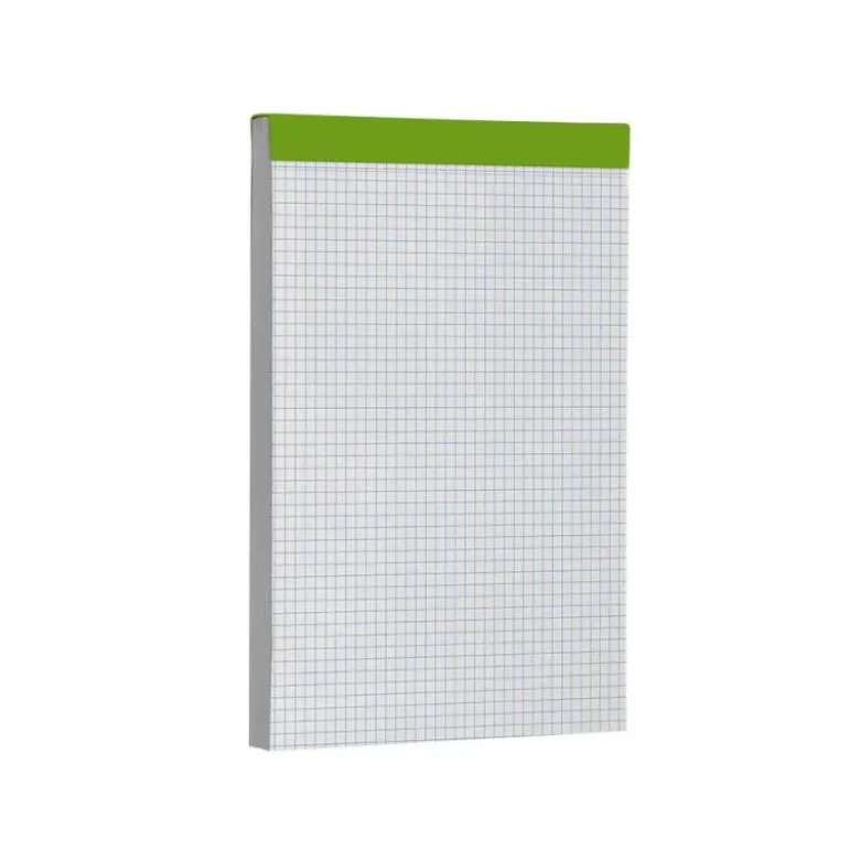 Bloc de notas Din A5 encolado marca Liderpapel cuadricula 4 mm 80 hojas