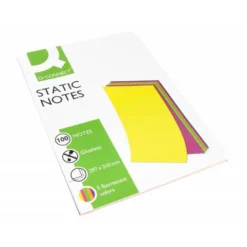 Bloc de notas magneticas quita y pon Q-Connect 210x297 mm 5 colores fluorescentes