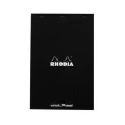 Bloc de notas perforado Rhodia Din A4 liso Negro