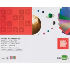 Bloc de trabajos manuales Liderpapel metalizado