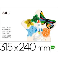 Bloc de trabajos manuales Liderpapel (cartulina - papel charol - papel seda - celofan)