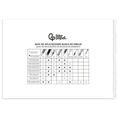 BLOC DIBUJO LIDERPAPEL ARTISTICO NATURA ESPIRAL 230X325MM 20 HOJAS 130G/M2 SIN RECUADRO PERFORADO