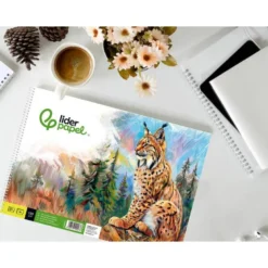 BLOC DIBUJO LIDERPAPEL ARTISTICO NATURA ESPIRAL 230X325MM 20 HOJAS 130G/M2 SIN RECUADRO PERFORADO