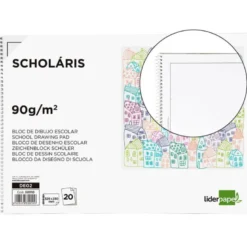 Bloc dibujo Liderpapel de DIN A4 20 hojas 90 gr
