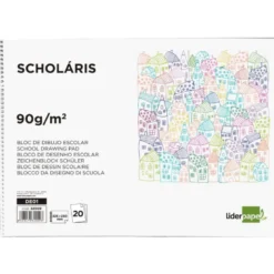 Bloc dibujo Liderpapel Folio 20 hojas 90 gr