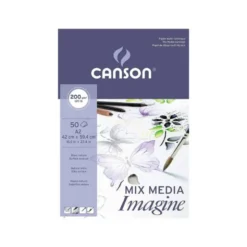 Bloc Dibujo Multitecnicas Canson DIN A2 50 hojas 200 gr Encolado Liso