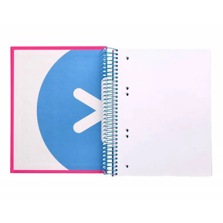 Bloc Espiral Liderpapel A5 serie Antartik rosa 120 hojas