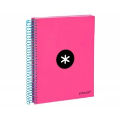 Bloc Espiral Liderpapel A5 serie Antartik rosa 120 hojas