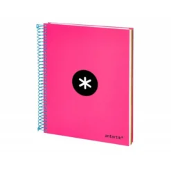 Bloc Espiral Liderpapel A5 serie Antartik rosa 120 hojas